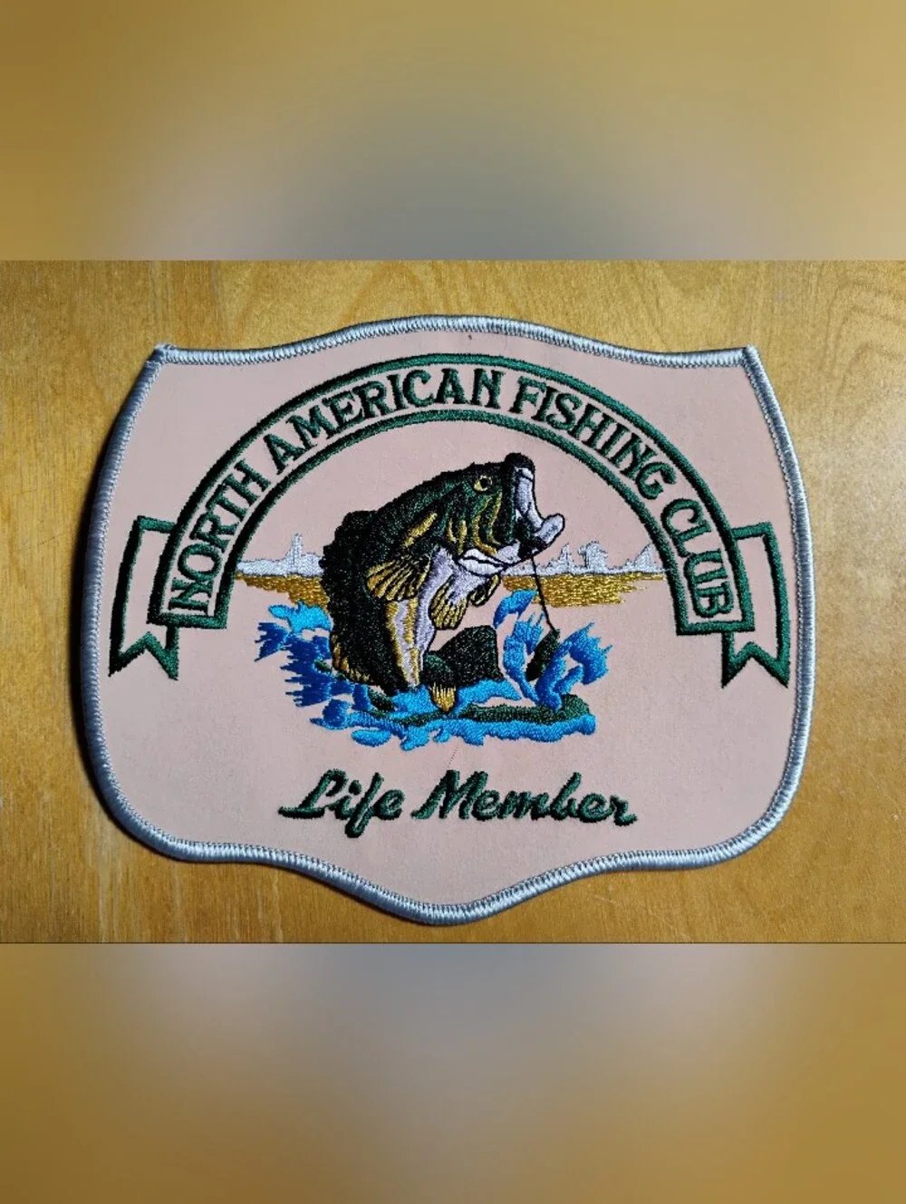 Vintage North American Fishing Club Life Member Bundle -Large Patch & Keytag NOS